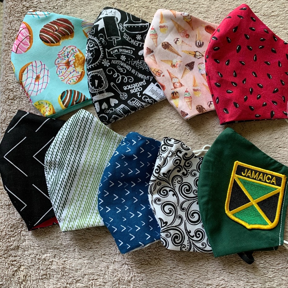 Beautifully made masks. Double thickness.